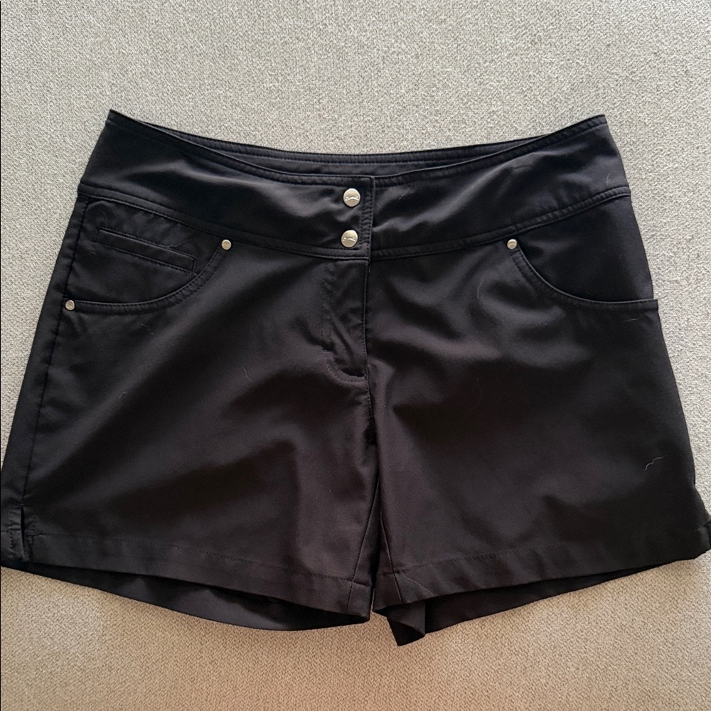 Slazenger Women's Black Skorts with Button Accents